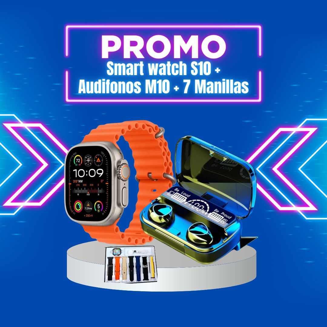 COMBO Smart Watch S10 + Audífonos M10